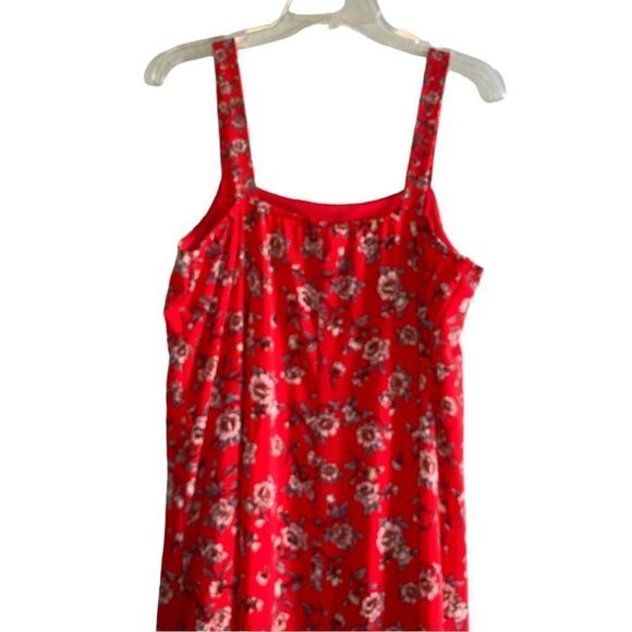STUDIO B BY BOBEAU RED FLORAL MAXI DRESS XL - Picture 7 of 11